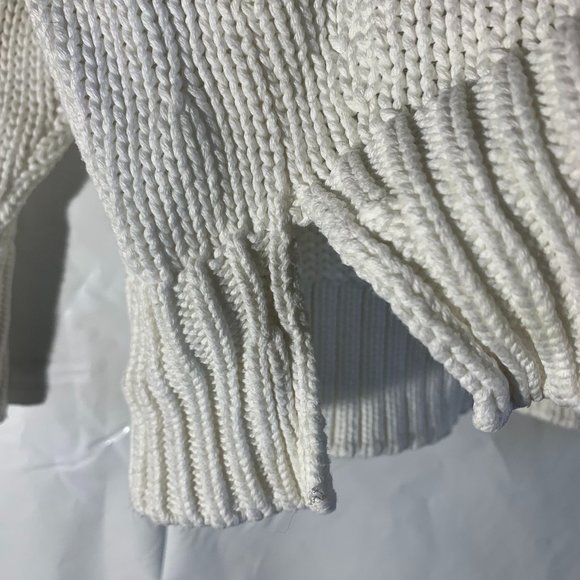 Daily Ritual Crew Long Sleeve Sweater Side Slits - Picture 2 of 9